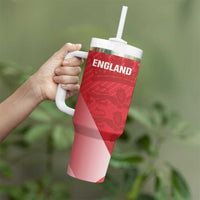 Custom England Cricket Tumbler With Handle Go Champions Sporty Style - Wonder Print Shop