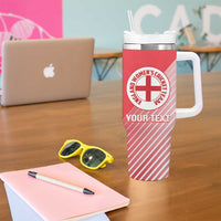 Custom England Cricket Tumbler With Handle Go Champions Sporty Style - Wonder Print Shop