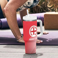 Custom England Cricket Tumbler With Handle Go Champions Sporty Style - Wonder Print Shop