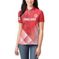 Custom England Cricket Women Polo Shirt Go Champions Sporty Style - Wonder Print Shop