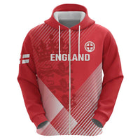 Custom England Cricket Zip Hoodie Go Champions Sporty Style - Wonder Print Shop