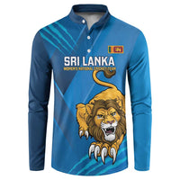 Custom Sri Lanka Cricket Button Sweatshirt Go Champions Lion Sporty Style - Wonder Print Shop