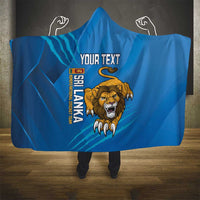 Custom Sri Lanka Cricket Hooded Blanket Go Champions Lion Sporty Style