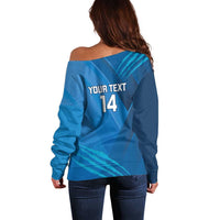 Custom Sri Lanka Cricket Off Shoulder Sweater Go Champions Lion Sporty Style - Wonder Print Shop