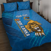 Custom Sri Lanka Cricket Quilt Bed Set Go Champions Lion Sporty Style - Wonder Print Shop