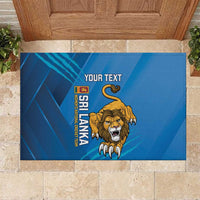 Custom Sri Lanka Cricket Rubber Doormat Go Champions Lion Sporty Style - Wonder Print Shop
