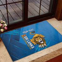 Custom Sri Lanka Cricket Rubber Doormat Go Champions Lion Sporty Style - Wonder Print Shop