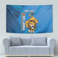 Custom Sri Lanka Cricket Tapestry Go Champions Lion Sporty Style - Wonder Print Shop
