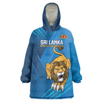 Custom Sri Lanka Cricket Wearable Blanket Hoodie Go Champions Lion Sporty Style - Wonder Print Shop
