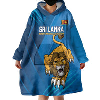 Custom Sri Lanka Cricket Wearable Blanket Hoodie Go Champions Lion Sporty Style - Wonder Print Shop