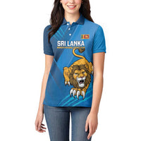 Custom Sri Lanka Cricket Women Polo Shirt Go Champions Lion Sporty Style - Wonder Print Shop
