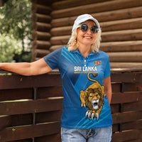 Custom Sri Lanka Cricket Women Polo Shirt Go Champions Lion Sporty Style - Wonder Print Shop
