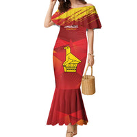 Custom Zimbabwe Cricket Family Matching Mermaid Dress and Hawaiian Shirt Go Lady Chevrons Grunge Style - Wonder Print Shop