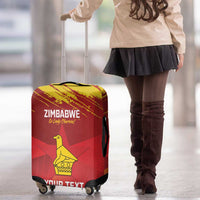 Custom Zimbabwe Cricket Luggage Cover Go Lady Chevrons Grunge Style - Wonder Print Shop