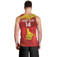 Custom Zimbabwe Cricket Men Tank Top Go Lady Chevrons Grunge Style - Wonder Print Shop