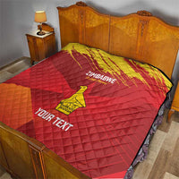 Custom Zimbabwe Cricket Quilt Go Lady Chevrons Grunge Style - Wonder Print Shop