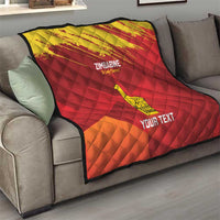 Custom Zimbabwe Cricket Quilt Go Lady Chevrons Grunge Style - Wonder Print Shop