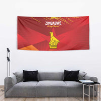 Custom Zimbabwe Cricket Tapestry Go Lady Chevrons Grunge Style - Wonder Print Shop