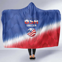 United States Soccer Hooded Blanket 2025 Go USA Sporty Style