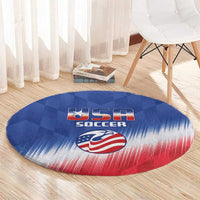 United States Soccer Round Carpet 2025 Go USA Sporty Style