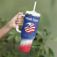 Custom United States Soccer Tumbler With Handle 2025 Go USA Sporty Style - Wonder Print Shop