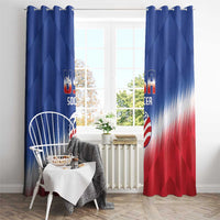 United States Soccer Window Curtain 2025 Go USA Sporty Style - Wonder Print Shop