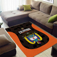 Colombia Football Area Rug 2025 Las Chicas Superpoderosas - Black Version - Wonder Print Shop
