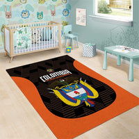 Colombia Football Area Rug 2025 Las Chicas Superpoderosas - Black Version - Wonder Print Shop