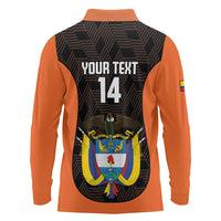 Custom Colombia Football Long Sleeve Polo Shirt 2025 Las Chicas Superpoderosas - Black Version - Wonder Print Shop