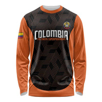 Custom Colombia Football Long Sleeve Shirt 2025 Las Chicas Superpoderosas - Black Version - Wonder Print Shop