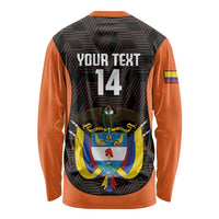Custom Colombia Football Long Sleeve Shirt 2025 Las Chicas Superpoderosas - Black Version - Wonder Print Shop