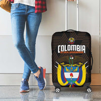 Colombia Football Luggage Cover 2025 Las Chicas Superpoderosas - Black Version - Wonder Print Shop