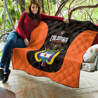 Colombia Football Quilt 2025 Las Chicas Superpoderosas - Black Version - Wonder Print Shop