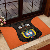 Colombia Football Rubber Doormat 2025 Las Chicas Superpoderosas - Black Version - Wonder Print Shop