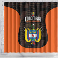 Colombia Football Shower Curtain 2025 Las Chicas Superpoderosas - Black Version