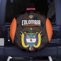 Colombia Football Spare Tire Cover 2025 Las Chicas Superpoderosas - Black Version - Wonder Print Shop