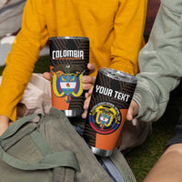 Custom Colombia Football Tumbler Cup 2025 Las Chicas Superpoderosas - Black Version - Wonder Print Shop