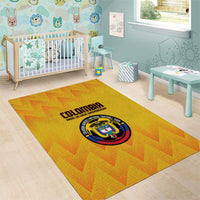 Colombia Football Area Rug 2025 Las Chicas Superpoderosas - Yellow Version - Wonder Print Shop