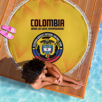Colombia Football Beach Blanket 2025 Las Chicas Superpoderosas - Yellow Version - Wonder Print Shop