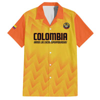 Custom Colombia Football Family Matching Off The Shoulder Long Sleeve Dress and Hawaiian Shirt 2025 Las Chicas Superpoderosas - Yellow Version - Wonder Print Shop