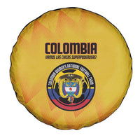 Colombia Football Spare Tire Cover 2025 Las Chicas Superpoderosas - Yellow Version - Wonder Print Shop