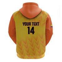 Custom Colombia Football Zip Hoodie 2025 Las Chicas Superpoderosas - Yellow Version - Wonder Print Shop