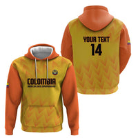 Custom Colombia Football Zip Hoodie 2025 Las Chicas Superpoderosas - Yellow Version - Wonder Print Shop