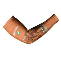 Custom Ivory Coast Football Arm Sleeves 2026 Cote d'Ivoire Les Elephants Orange Version - Wonder Print Shop