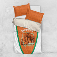 Ivory Coast Football Bedding Set 2026 Cote d'Ivoire Les Elephants Orange Version - Wonder Print Shop