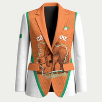Custom Ivory Coast Football Blazer 2026 Cote d'Ivoire Les Elephants Orange Version - Wonder Print Shop