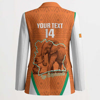 Custom Ivory Coast Football Blazer 2026 Cote d'Ivoire Les Elephants Orange Version - Wonder Print Shop