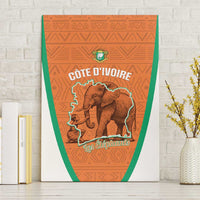 Ivory Coast Football Canvas Wall Art 2026 Cote d'Ivoire Les Elephants Orange Version - Wonder Print Shop