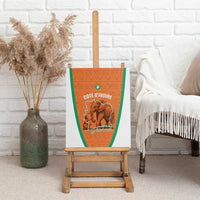 Ivory Coast Football Canvas Wall Art 2026 Cote d'Ivoire Les Elephants Orange Version - Wonder Print Shop