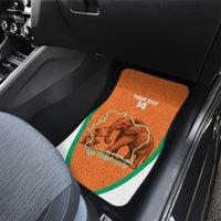 Custom Ivory Coast Football Car Mats 2026 Cote d'Ivoire Les Elephants Orange Version - Wonder Print Shop